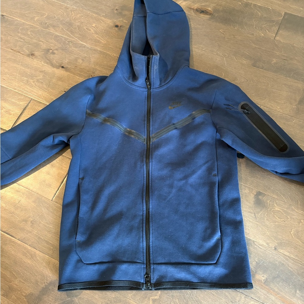 Nike Navy Full-Zip Hoodie with Arm Pocket